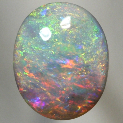SOLID SEMI BLACK OPAL Bright fire jumps all over the face. SEE VIDEO